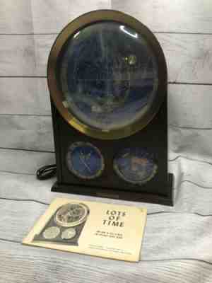 EDMUND SCIENTIFIC SPILHAUS 1964 CELESTIAL SPACE CLOCK LIGHTED Model 1202