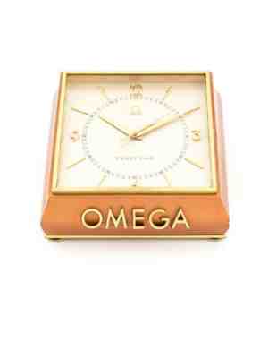 Very rare and fine shop window clock made by Omega Swiss in the 50ies