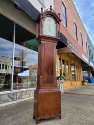 Outstanding American Mahogany Tall Case Clock early 19thc