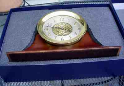 HUGE BRASS CHELSEA CENTENNIAL LIMITED EDITION SHIPS BELL CLOCK # 1188 W/ BOX N/R