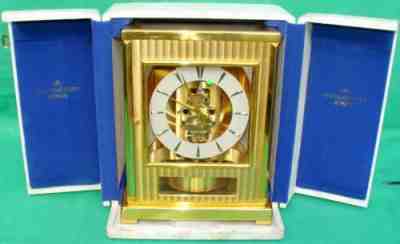 JAEGER LECOULTRE SWISS TUXEDO ATMOS PERPETUAL MOTION CLOCK 61873 SERVICED
