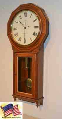 RESTORED SETH THOMAS ANTIQUE SRS RAILROAD STANDARD REGULATOR NO. 3 CLOCK