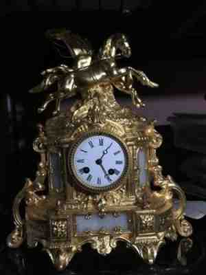 antique French clock gilded