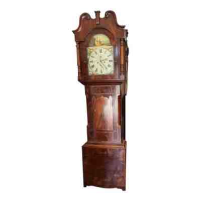 Antique C.1870 English Longcase Grandfather Clock - Good Working Order