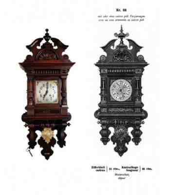 1904 Free swinger Mechanical regulator Clock with pendulum by Lenzkirch