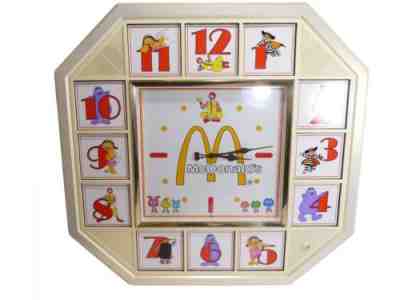 McDonalds Animated/Sound Wall Clock Japan 1988 RE903C