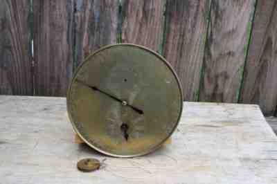 European pin wheel regulator clock movement w/ astronomical type dial/face