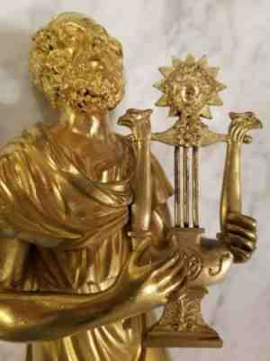 Neoclassical Gilded Bronze Statue