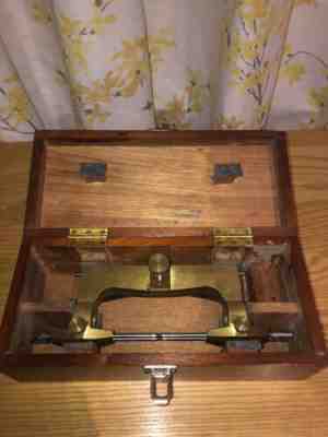 Vintage Clock Depthing Tool Made in France, with nice Wooden Box.