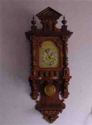 Antique Gustav Becker SILESIA Regulator Wall Clock