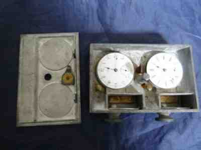 Rare Antique 1902 E.Buysse Pigeon Flying Timer Racing Clock In Metal Case