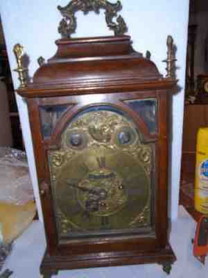 Early Austrian Bracket Clock-Ca.1790 "Simon Geist Graz" Walnut-3 Train-To Restor