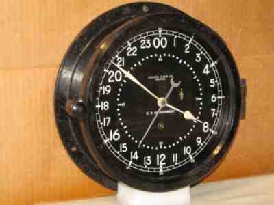CHELSEA U.S. AIR FORCE CLOCK ~8 1/2 IN~1966~MISSILE SILO?~24 hr DIAL ORIGINAL