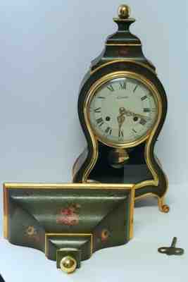 LE CASTEL Neuchatel Marie Antoinette SWISS Mantle Clock w/ Console. Fabulous!
