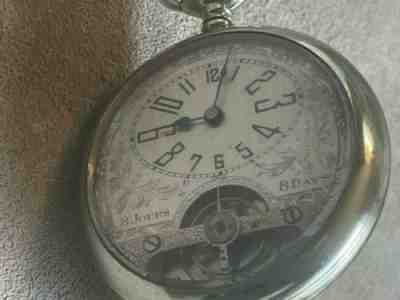 AntiqueÂ  8 Day Hebdomas Style Pocket WatchÂ  WYSS FreresÂ 