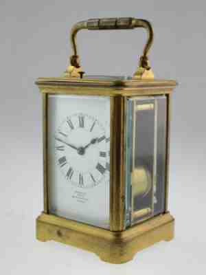 19th Century French Carriage Clock Examined by Dent London Circa 1880