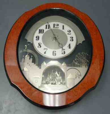 Small World Rhythm Wall Clock Music Motion 4MH752 - Plays 6 Songs Made In Japan
