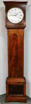 Antique 18thc J Morse Month Going Mahogany Regulator Grandfather Longcase Clock