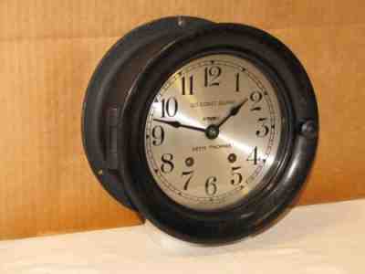SETH THOMAS U.S.COAST GUARD SHIPS BELL CLOCK 6 DIAL 1943 WW2 RESTORED