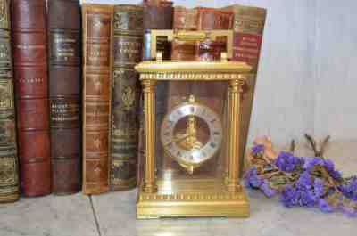 Vintage Jaeger LeCoultre Brass Carriage Clock Swiss Made 570