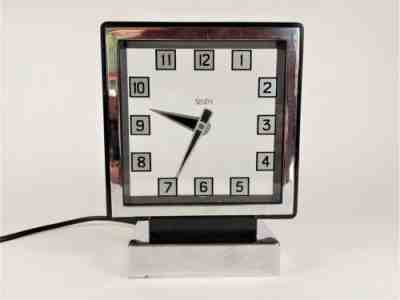 Vintage Smiths Sectric 'mystery' mantel clock 1930's with rare black frame