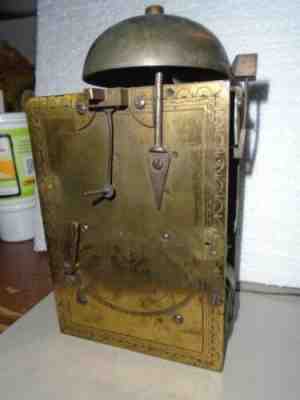 Antique-2 Train-Fusee Bracket Clock Movt Ca 1770 Budgin Croydon-To Restore-#H300