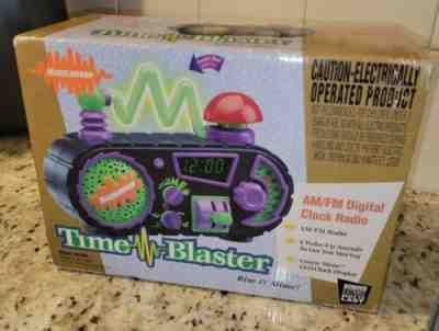 SEALED ORIGINAL BOX 1995 VTG Nickelodeon Time Blaster Rise & Slime Alarm Clock