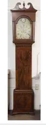 Antique American Tall Case Grandfather Clock c.1780-1800 Philadelphia Maker