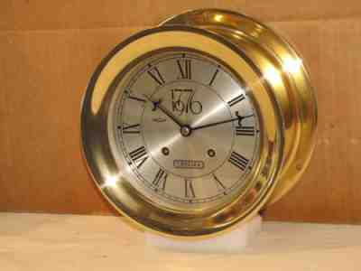 CHELSEA VINTAGE SHIPS BELL CLOCK 6 DIAL 1976 BICENTENNIAL MDL~RESTORED