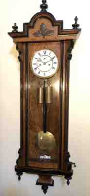 Signed Lenzkirch 2 Weight Vienna Regulator Austrian German Wall Clock