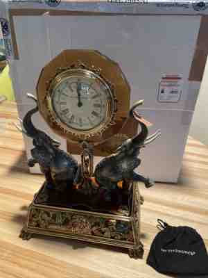 Jay Strongwater  ??Wellington ? Double Elephant Clock