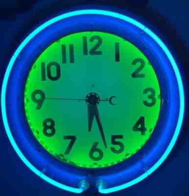 1940s-1950s Electric Neon Clock Company - Cleveland, Ohio