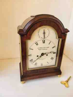 Twin Fusee Bracket Clock by James McCabe c1885
