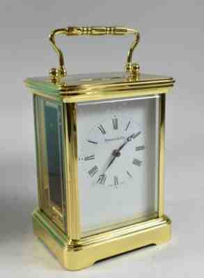 Tiffany & Company Carriage Clock Swiss Made #1754 New York Original Box