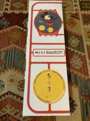 Damien Hirst Disney Mickey Mouse Swatch Maxi Watch Wall Clock READ DESCRIPTION