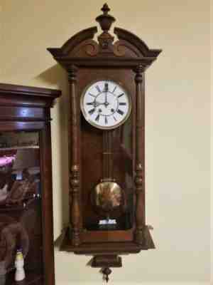 1871 A.G.U. Lenzkirch, Vienna Regulator clock, 1st Quality Movement, Restored