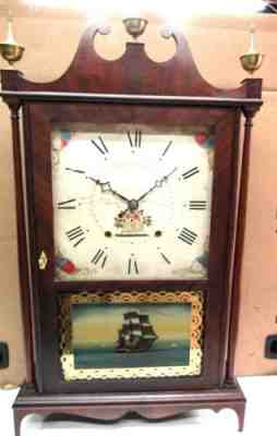 SETH THOMAS PILLAR AND SCROLL CLOCK - Ca 1822
