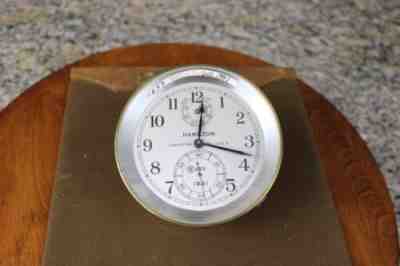 hamilton ships chronometer movement only, us Navy 1941, model 21 running