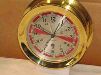 CHELSEA ANTIQUE U.S.NAVY RADIO ROOM CLOCK~6" DIAL 1935 RESTORED