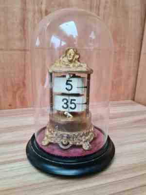 PLATO FLIP MYSTERY DIGITAL TICKET DESK CLOCK JULY 7 1903 WORKING ORDER