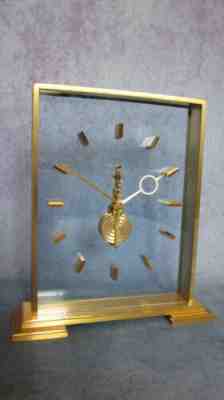 Jaeger LeCoultre 'Mystery' Desk Clock Model 355 With Original Jaeger Case c.1963