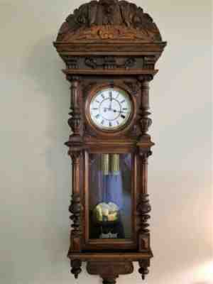 Gebruder Resch, Double Weight, Vienna Wall Regulator, signed & numbered, 1878