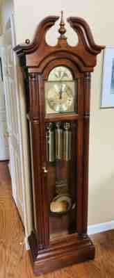 Vintage Howard Miller Grandfather Clock 610-391 (61st Anniversary) 3-Chimes