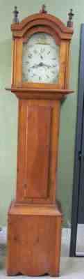 Federal Silas Hoadley Pine Case Clock c. 1810