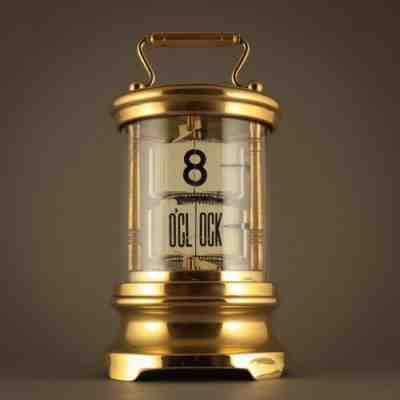 â° 1905 EVER READY ANTIQUE BRITISH PLATO FLIP MYSTERY TICKET DESK CARRIAGE CLOCK