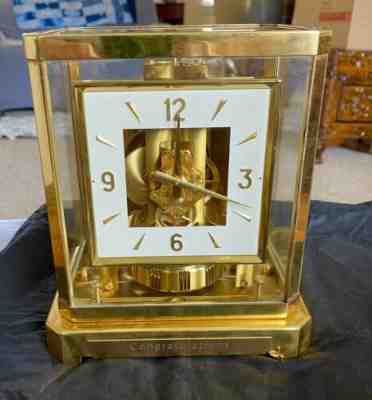 JAEGER LECOULTRE & Cie 528-6 ATMOS MANTLE CLOCK "SQUARE DIAL" ~ RUNNING