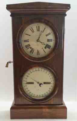 Antique 1876 SETH THOMAS Office No.3 Victorian Double Dial Calendar Mantel Clock