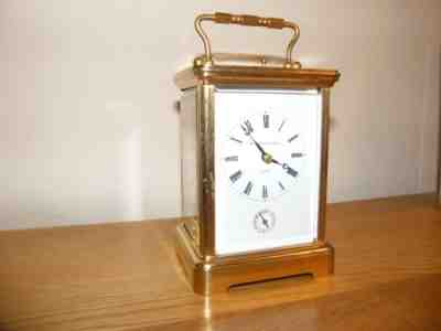 Mathew Norman 1751 5 glass repeating carriage clock with alarm excellent