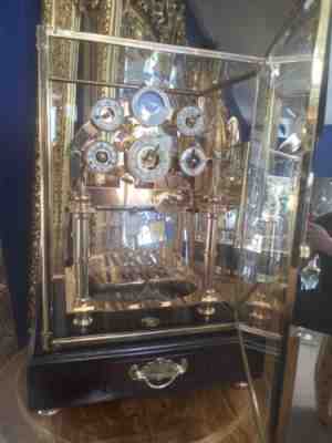 Congreve Rolling Ball Clock Gold Plated Glass Case