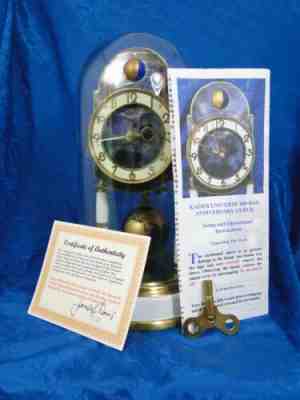 KAISER UNIVERSE BLUE 400 DAY GERMAN ANNIVERSARY CLOCK RESTORED.NICE GIFT
